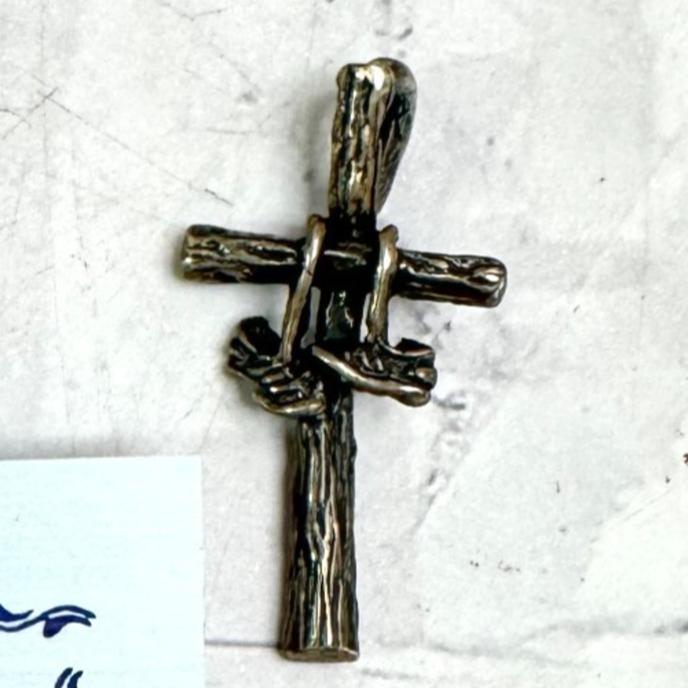 NEW Jim Morris Sterling Silver Cross Pendant 925 Custom Camp Sneakers Shoes TX